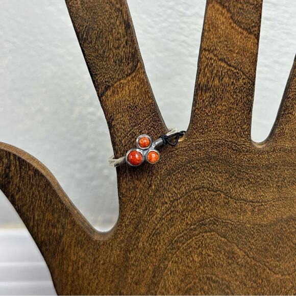 peyote bird Jewelry - NWT Free Spirit Peyote Bird Silver Ring w/ Orange stone Boho size 8